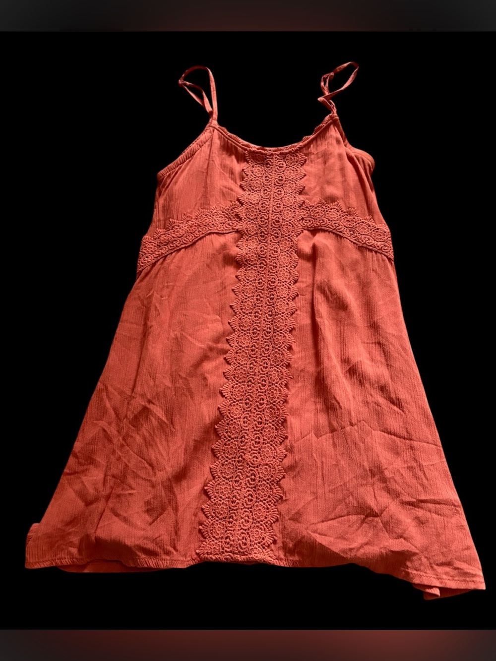 Francesca’s orange dress
